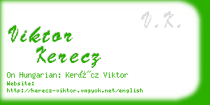 viktor kerecz business card